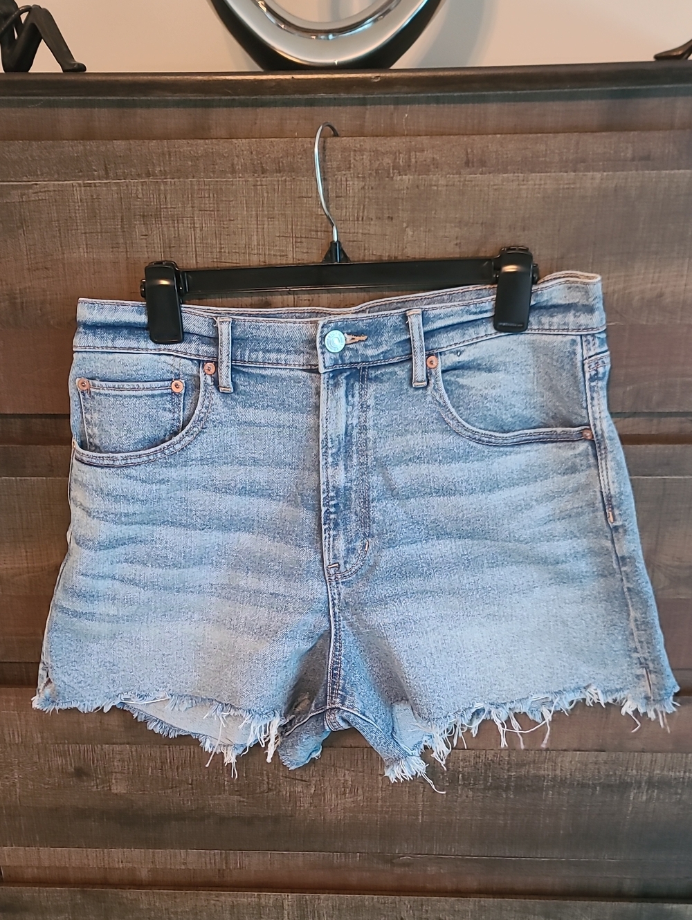 American Eagle Outfitters Light Blue Denim Cutoff Shorts